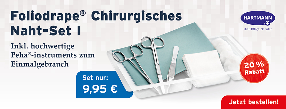 foliodrape, chrirurgisches naht - set I, hartmann